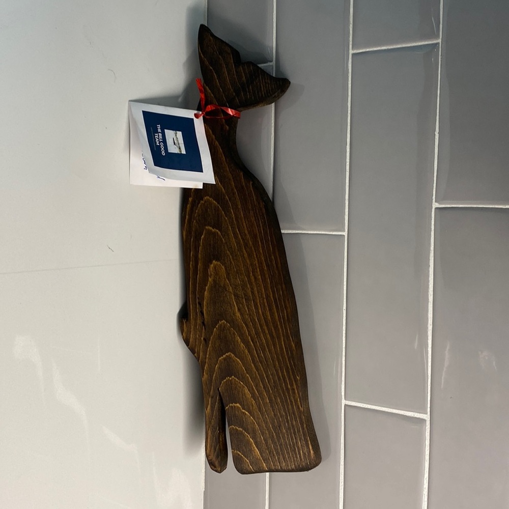 Handcrafted and Stained Whale
